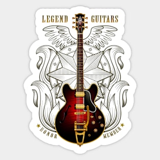 Electric guitar legendary model 335 Sticker